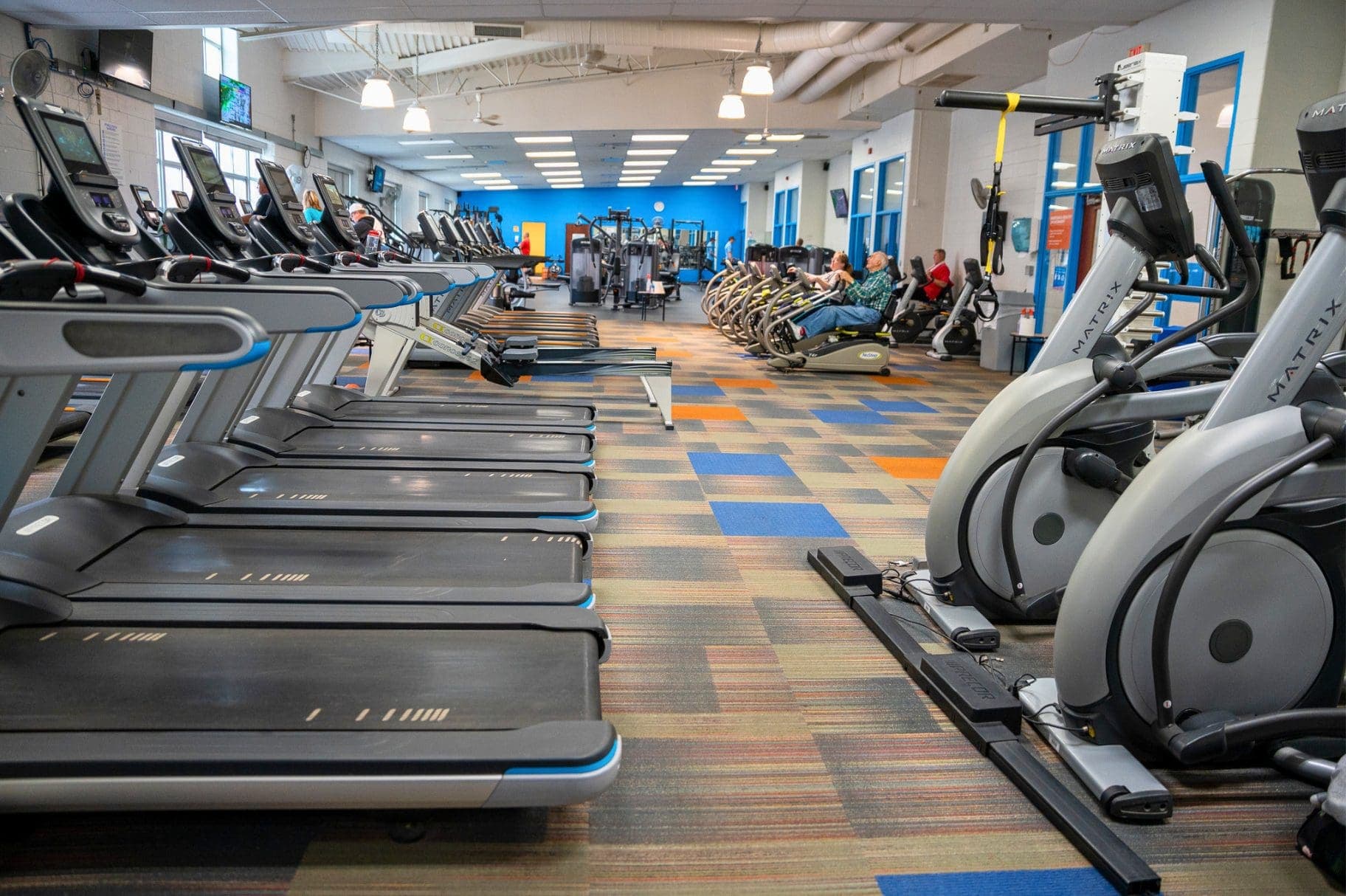 A full cardio and strength floor with the latest equipment.