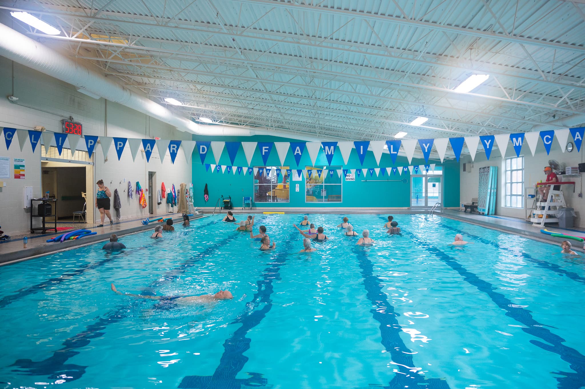 Lap lanes and water fitness — all year long.