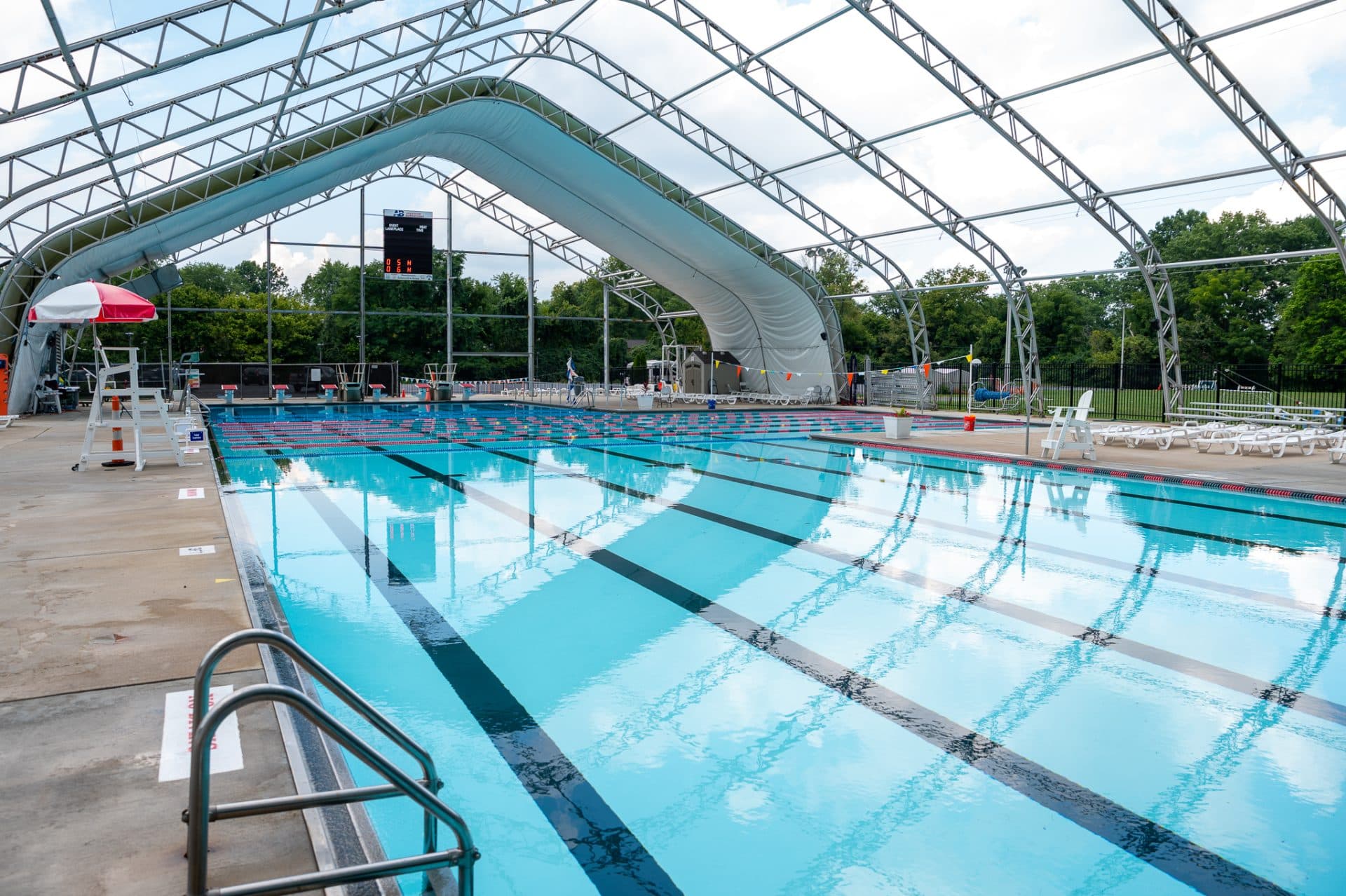 Two pools. Open all year.