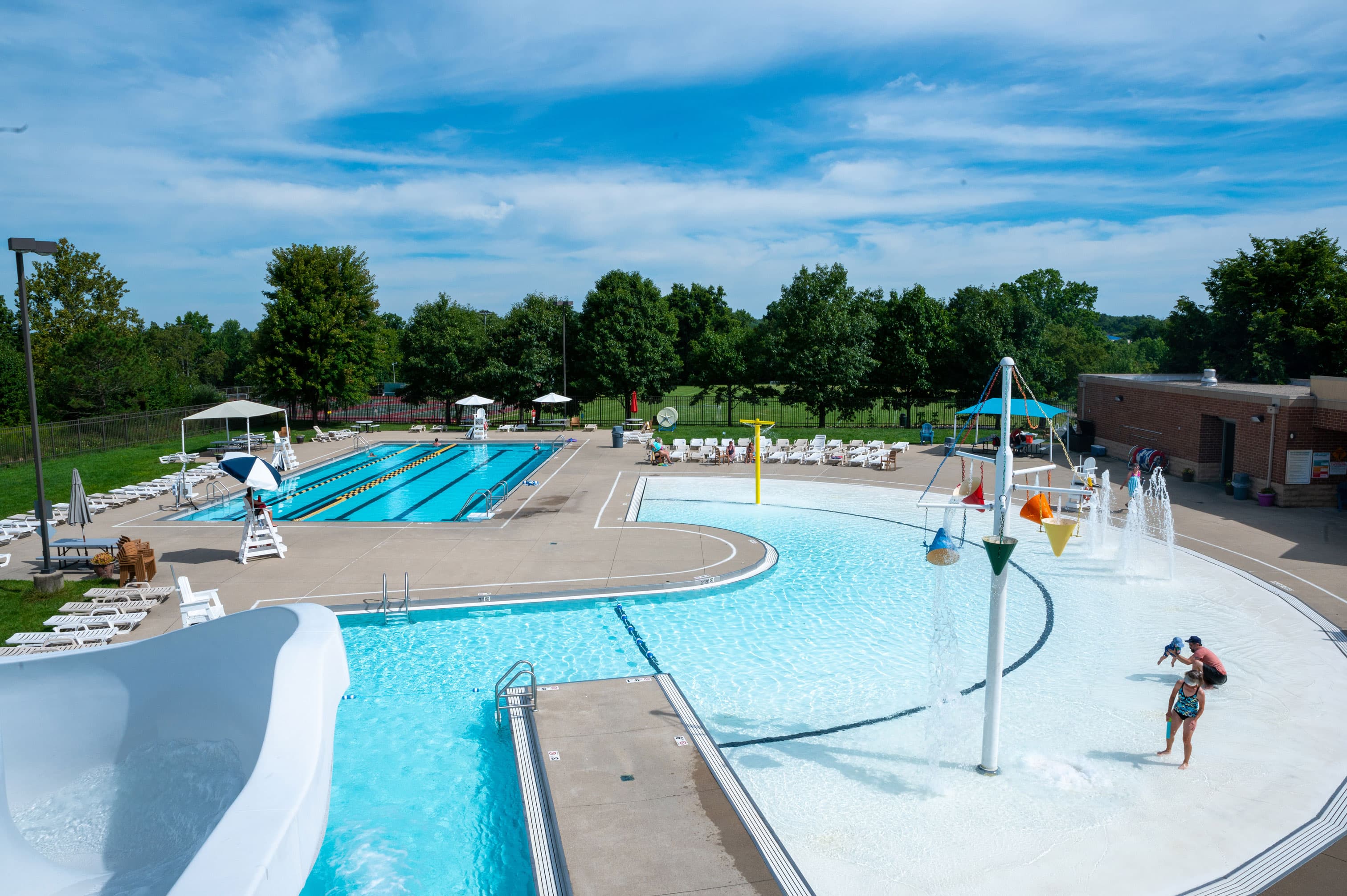 And the outdoor pool waiting for June.